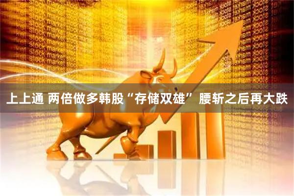 上上通 两倍做多韩股“存储双雄” 腰斩之后再大跌