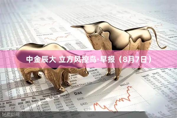 中金辰大 立方风控鸟·早报（8月7日）